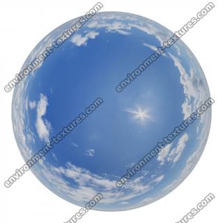 HDRi Skydome of Blue Clouded Sky 16K